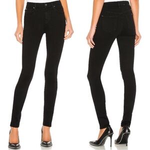 7 For All Mankind B (air)The High Waist Skinny Black Jeans